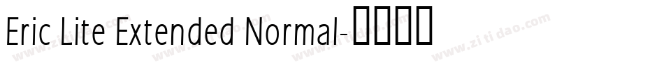 Eric Lite Extended Normal字体转换